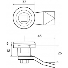 Econ 1/4 Turn 7mm Sq Drive