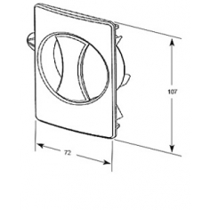Flush Lock Black Plastic