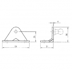 Gas Strut Bracket A013