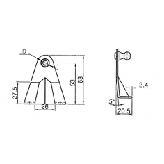 Gas Strut Bracket