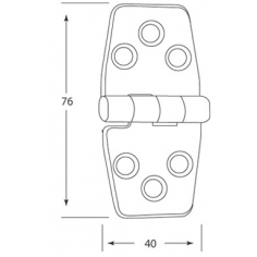 Hinge Stainless Steel 44149