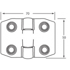 Hinge Zinc Plated Steel 478