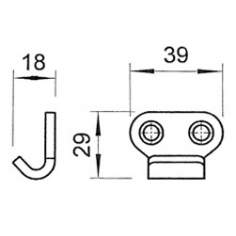 1138.54 Occo 303 ZP Steel Hook Plate