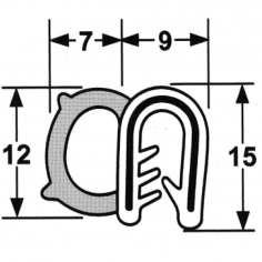 Pinchweld & Rubber on Side