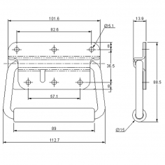 Protex Chest Handle SS 304