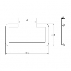 Protex Chest Handle only SS 304