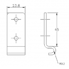 Protex 3-502 Hook Plate SS 304