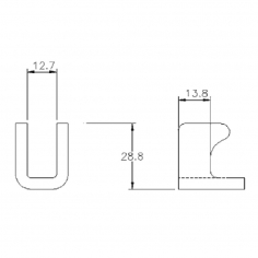 Protex 4-663 Hook Plate SS 304