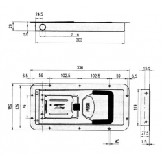 Recessed Cam Lock Kit Stainless Steel