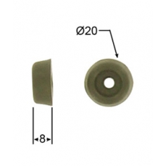 Rubber Buffer Black 8 x 20mm