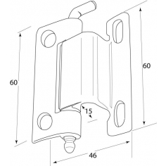 S/S Concealed Hinge 9111