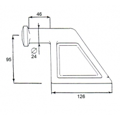Tipper Tail Gate Pivot 24mm