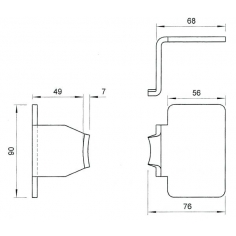 Unilock Maxi Keeper 90° Bent