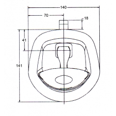 Whale Tail Drop T Lock - Chrome
