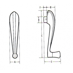 Window Regulator Handle Chrome