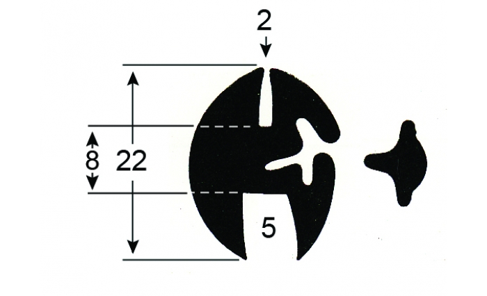 5mm Glass x 8mm Gap x 2mm Metal