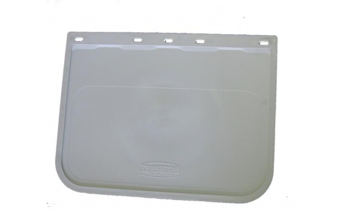 600 x 455mm Drop White Mudflap