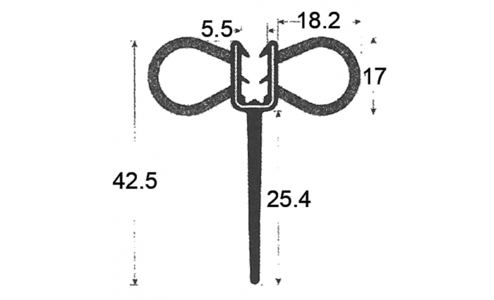 Double Bulb One Flap Seal