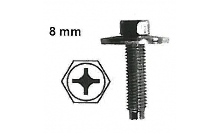 Hex Cross Bolt with Washer Black