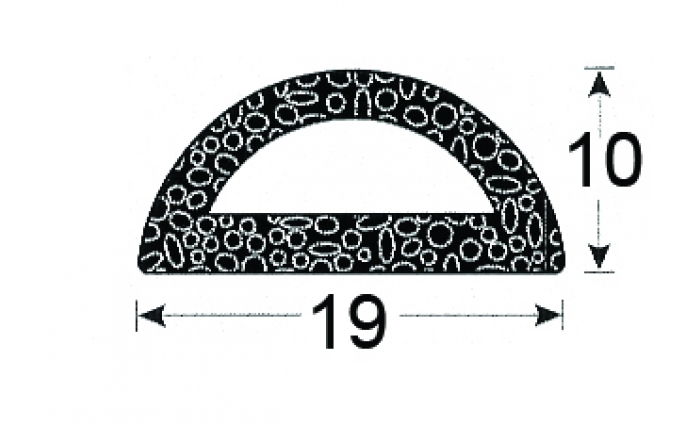 Trimlock Self Adhesive Rubber